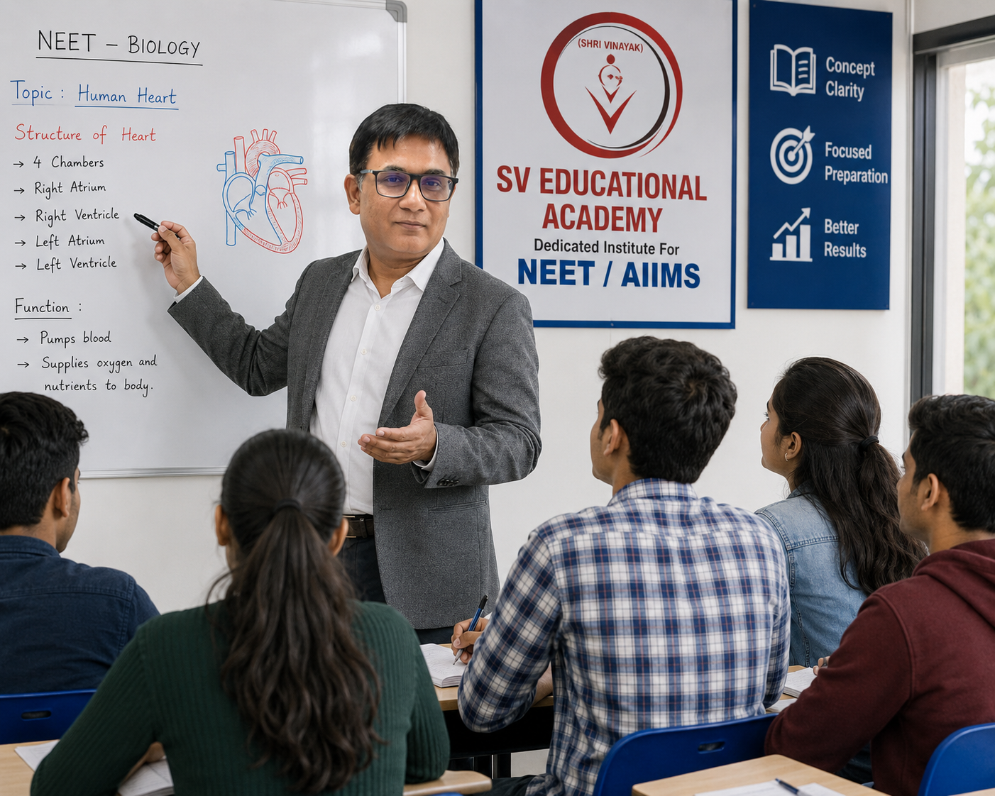 Classroom teaching at SV Academy